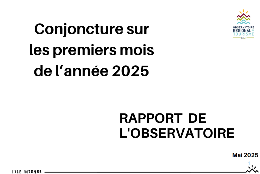 Rapport de l'Observatoire : Conjoncture sur les premiers mois de l'année 2025