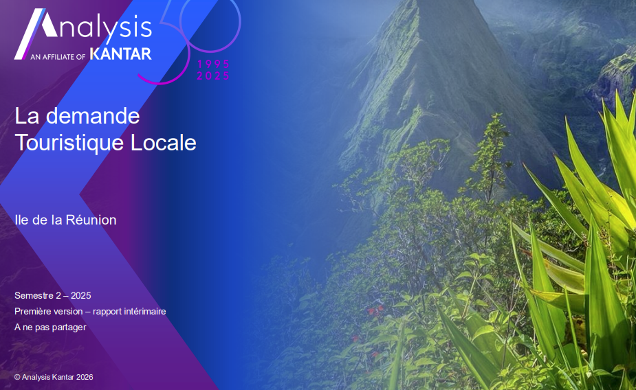 ÉTUDE SUIVI DE LA DEMANDE TOURISTIQUE LOCALE À LA RÉUNION 2EME SEMESTRE 2025