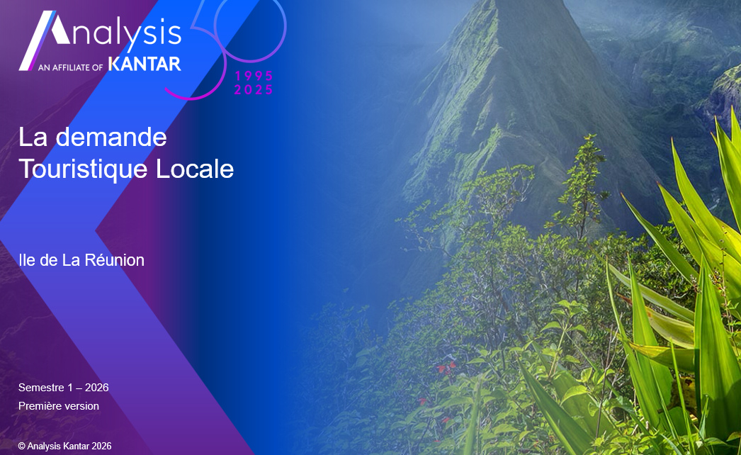 ÉTUDE SUIVI DE LA DEMANDE TOURISTIQUE LOCALE À LA RÉUNION 1ER SEMESTRE 2026