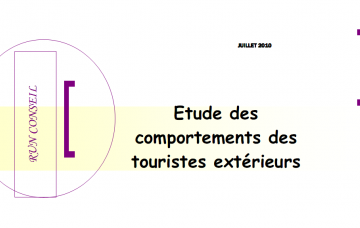 COMPORTEMENTS DES TOURISTES EXTÉRIEURS