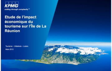 Etude de l'impact économique du tourisme sur l'île de La Réunion