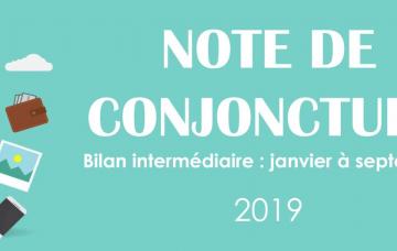 NOTE DE CONJONCTURE BILAN INTERMÉDIAIRE : JANVIER À SEPTEMBRE 2019